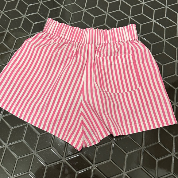 Maison Essentiele, Pink and White Stripe Cotton Boxer Shorts - Picture 5 of 10
